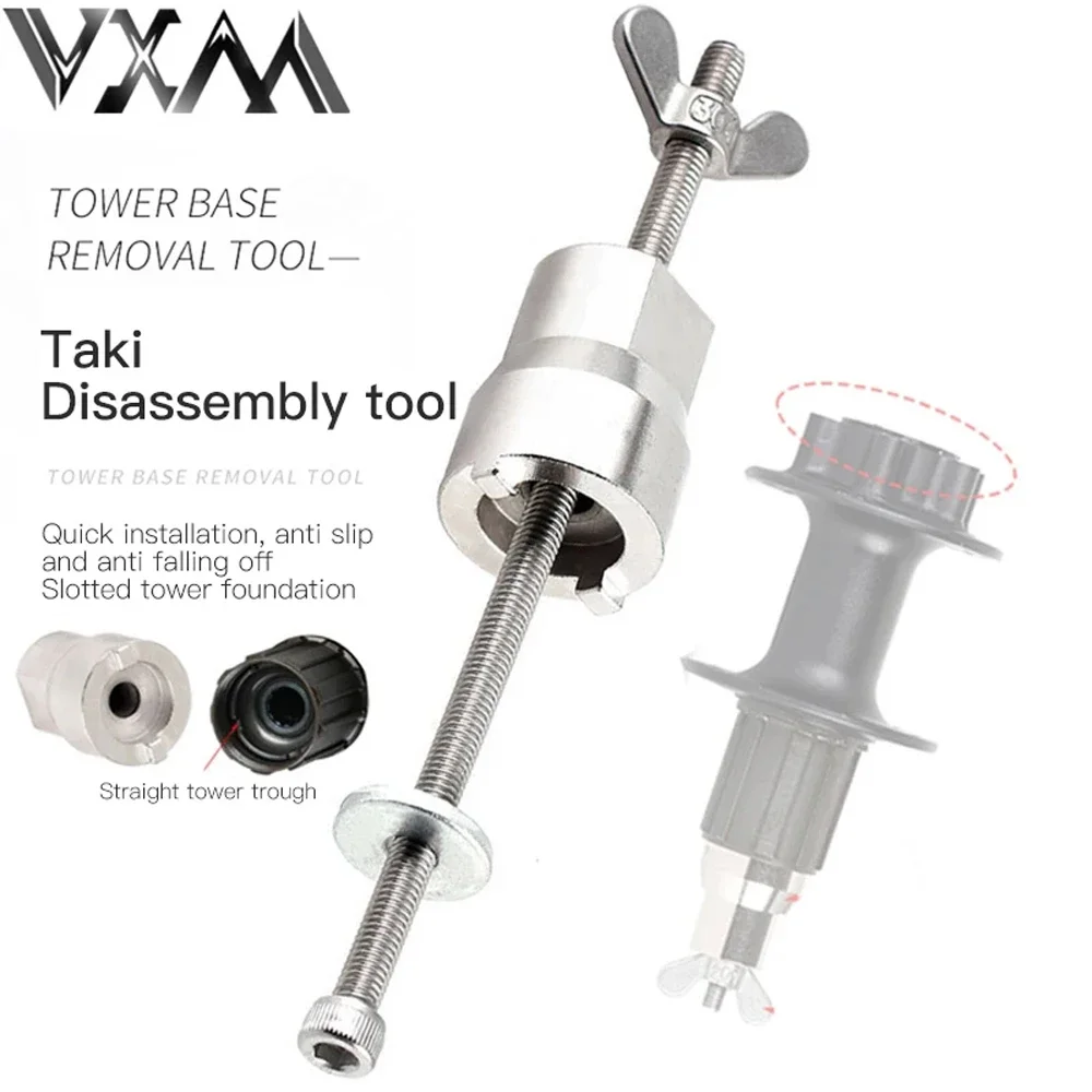 

Lebycle Bicycle Hub Tower Base Removal Tool Stainless Steel MTB Road Bike Repair Tools 4mm Slot Installation Sleeve Universal