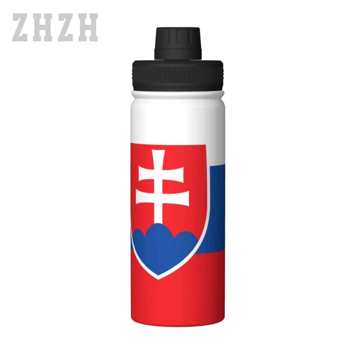 Unisex Sports Water Thermos Bottle Slovakia Flag Slovak 304 Stainless Steel Double-layer Insulation Cold And Hot Travel