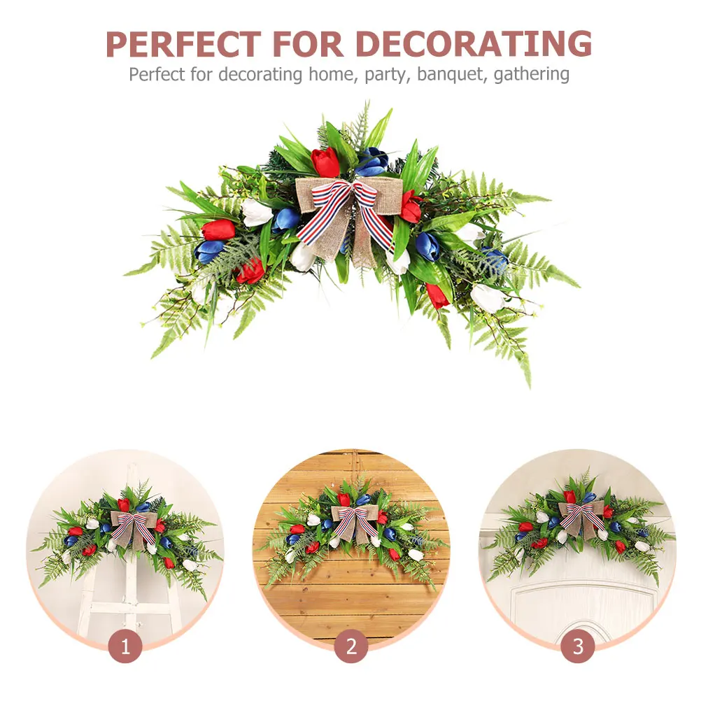 

Door Lintel Simulated Flower Realistic Artificial Wreath Front Decoration Wreaths for Entrance Rustic