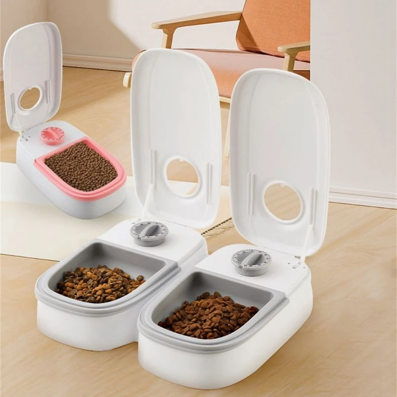 

Automatic Pet Feeder Convenient Dispenser with Timer for Cats and Dogs Electronic 48 Hour Programmable Timer Feeder