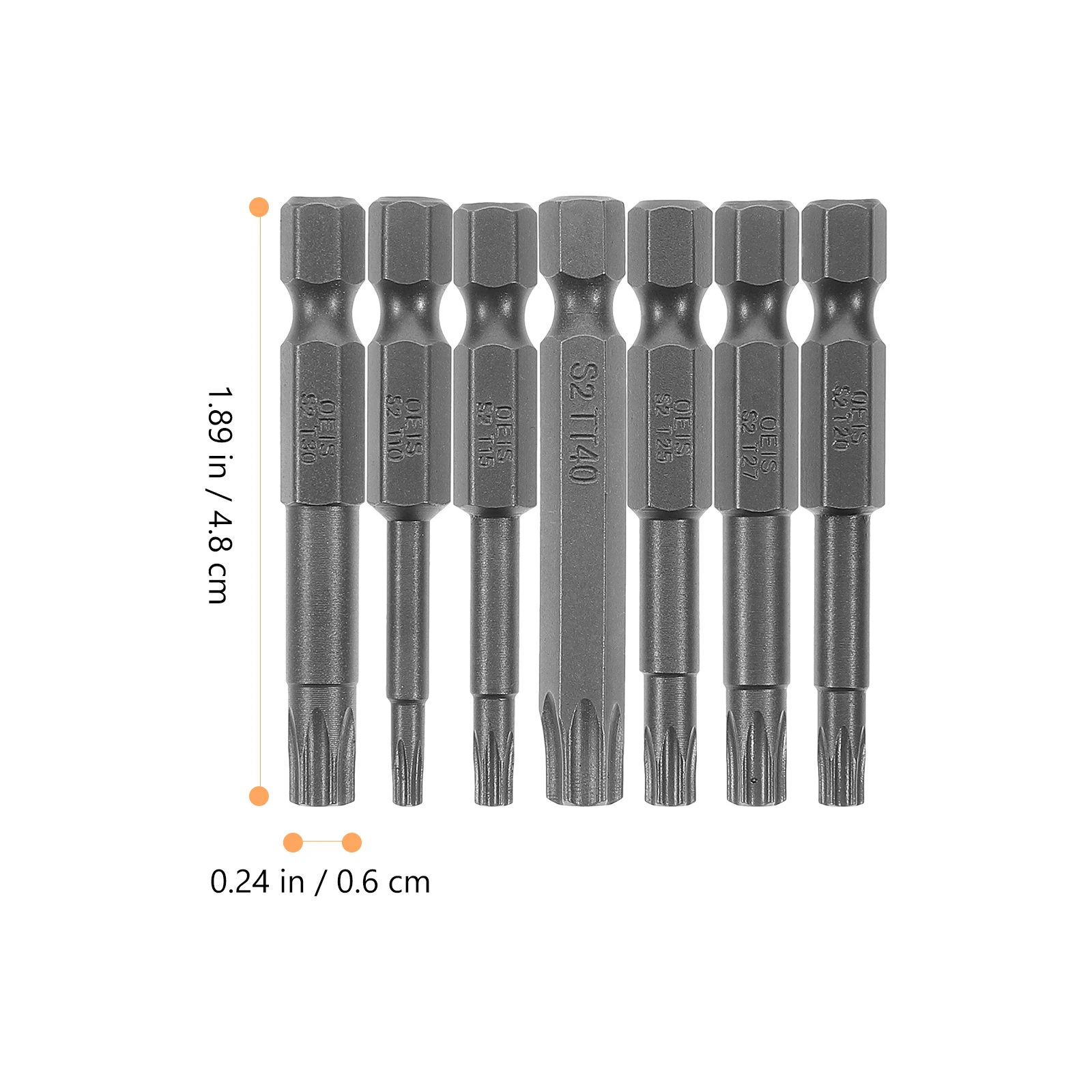 

1 Set 1/4 Inch Hex Security Magnetic Steel Drill Bit For Electric Screwdriver Pneumatic Tools Hardened
