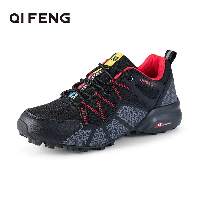 

2025 Mens Hiking Shoes Flat Trekking Mountain Climbing Outdoor Sneakers Autumn Light Rubber Mesh Footwear Black Summer Speed