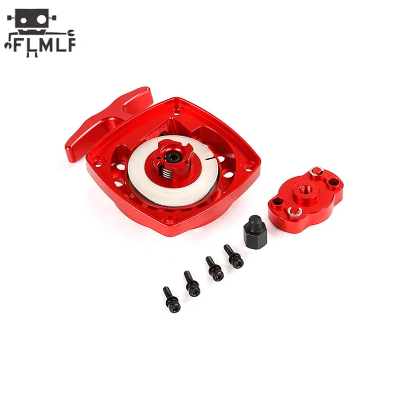 CNC ได้อย่างง่ายดายราคาเริ่มต้นที่ดึง Starter Kit Fit Zenoah Rovan 32cc 36cc เครื่องยนต์สําหรับ 1/5 Rc รถ Hpi Rofun Km Baja LT DBXL FG GoPed Redcat