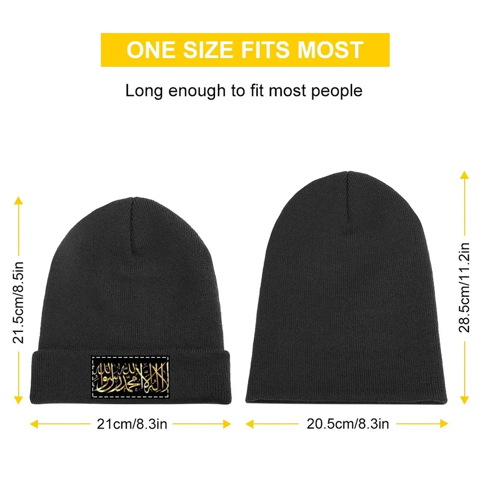 Golden Shahada Knitted Hat |-F-| foam party hats funny hat Male Women's