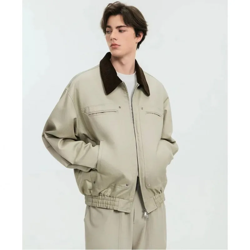 

GIOIOM's Jacket, весна и осень 2022, новая высококачественная свободная повседневная летная куртка в американском стиле, модная мужская куртка