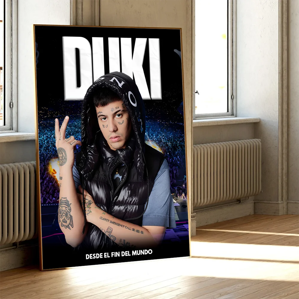 D-duki Rapper Poster Movie Sticky Posters Retro Kraft Paper Sticker DIY Room Bar Cafe Aesthetic Art Wall Painting