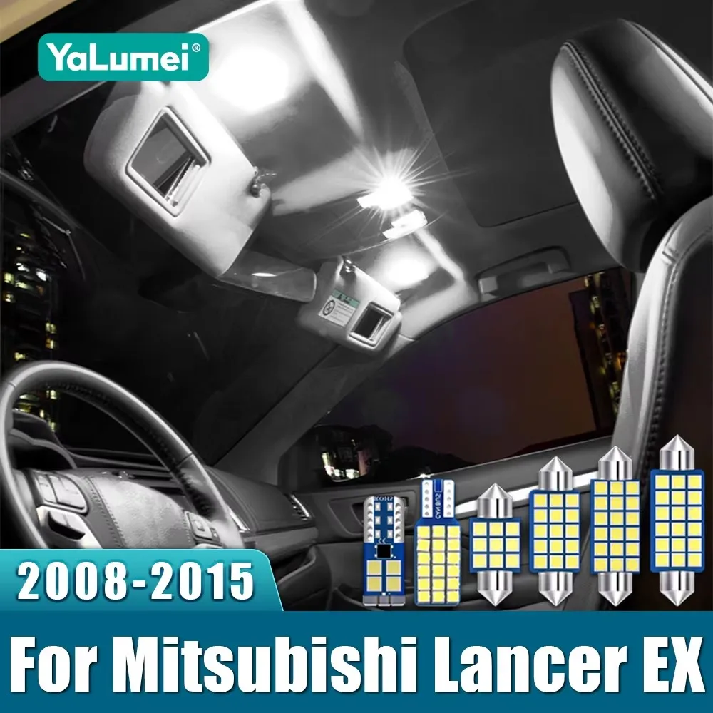For Mitsubishi Lancer EX 2008 2009 2010 2011 2012 2013 2014 2015 4pcs Car LED Bulb Interior Reading Lamp Trunk Light Accessories