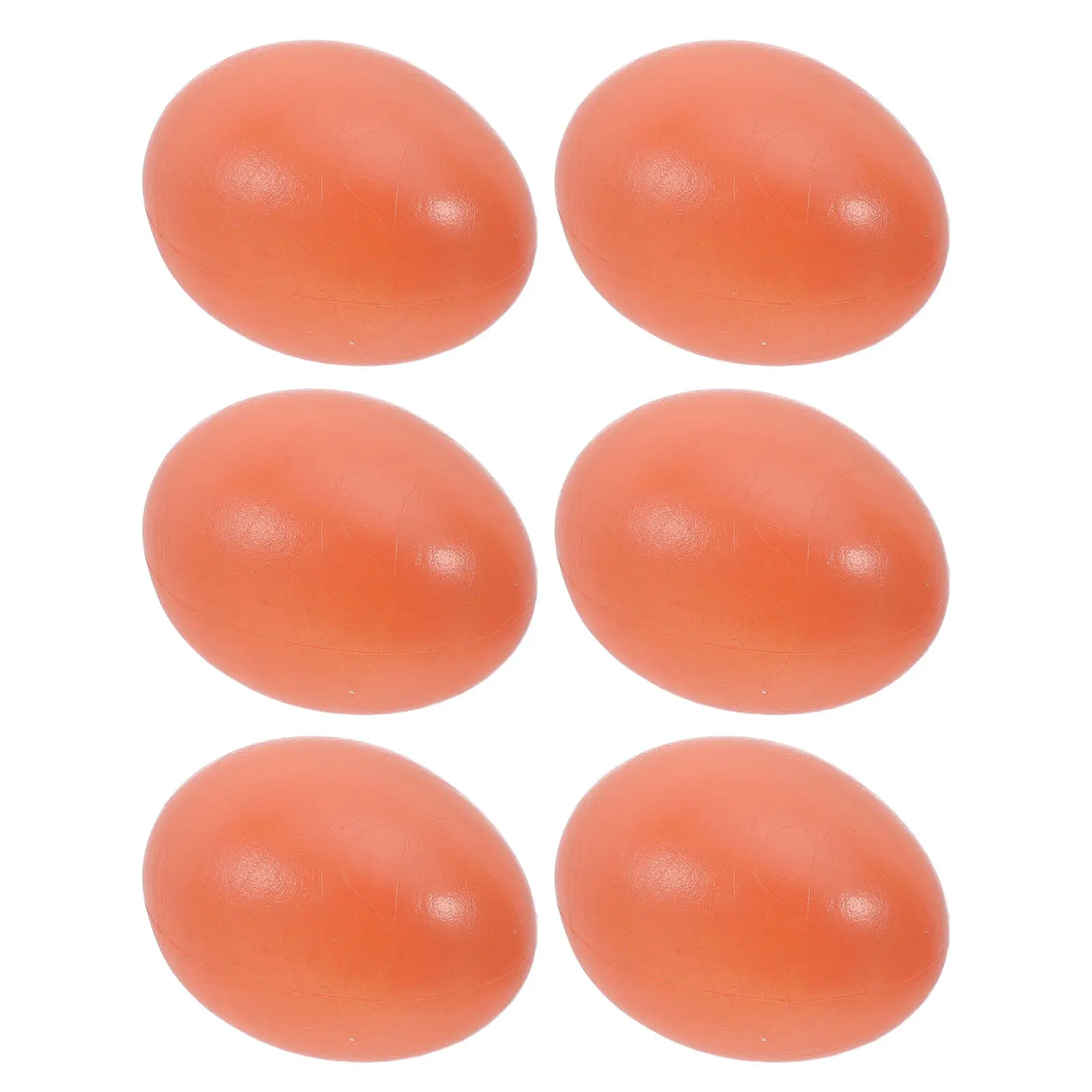 

Набор из 6 окрашенных пасхальных яиц: гладкие пластиковые имитации яиц для поделок, декораций на пасхальную вечеринку, художественных проектов для раннего развития