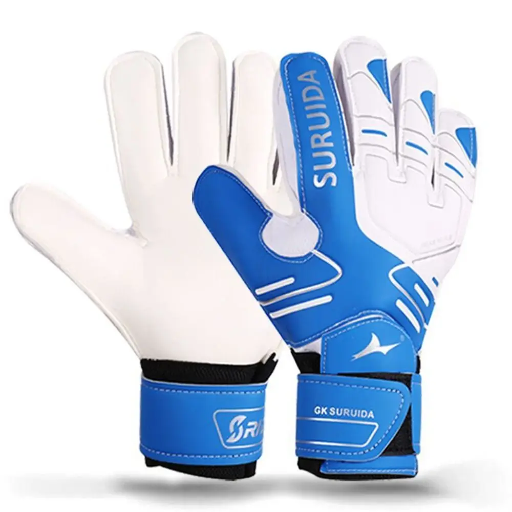 

1 Pair Size 5-10 Goalkeeper Gloves Thickened Anti Slip Football Goalie Gloves Professional Protective Fingers