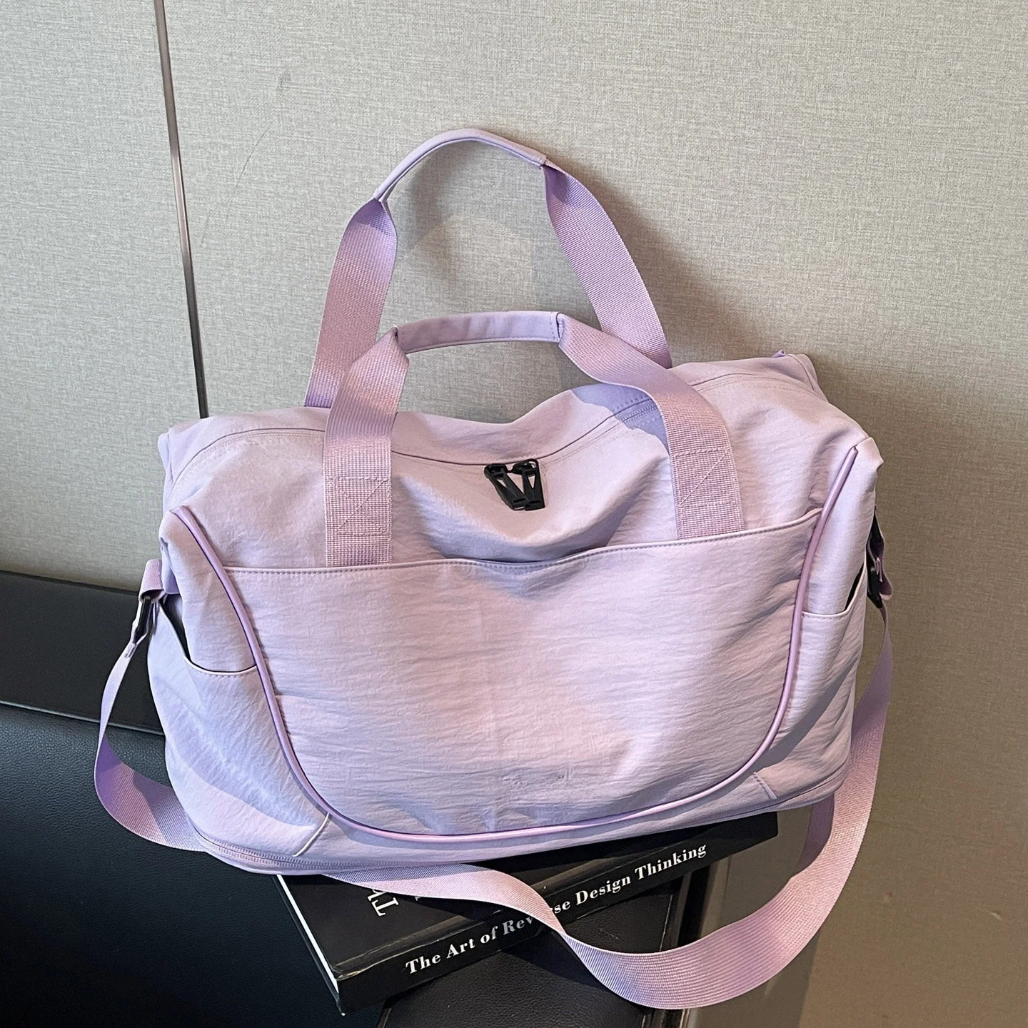 compact-travel-bag-lightweight-expandable-business-trip-handbag-crossbody-storage-pouch-nylon-material-foldable-shoulder-bag