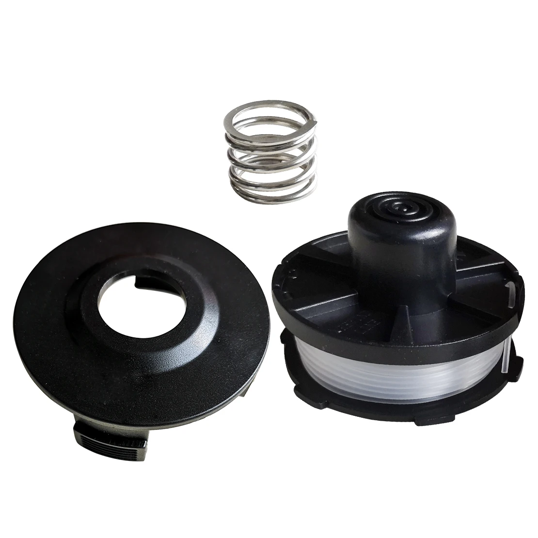 

195858-1 196146-9 Trimmer Head Spool Cover Spring Kits Fit for Makita Grass Trimmer DUR181 DUR181Z DUR141 Black