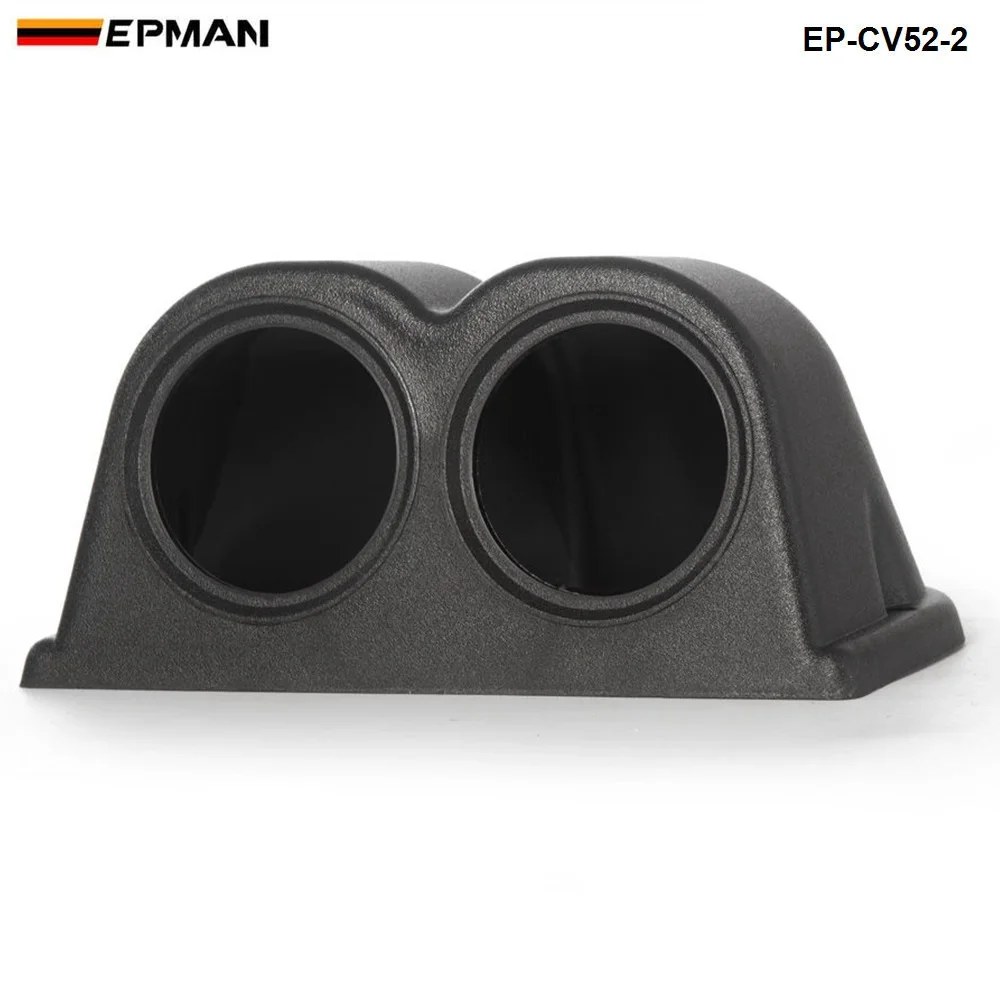 

Универсальный черный держатель EPMAN для приборов на приборную панель с двумя отверстиями, 52 мм (2 дюйма), из АБС-пластика, для BMW Mini Cooper S JCW W11 1.6 R52 EP-CV52-2
