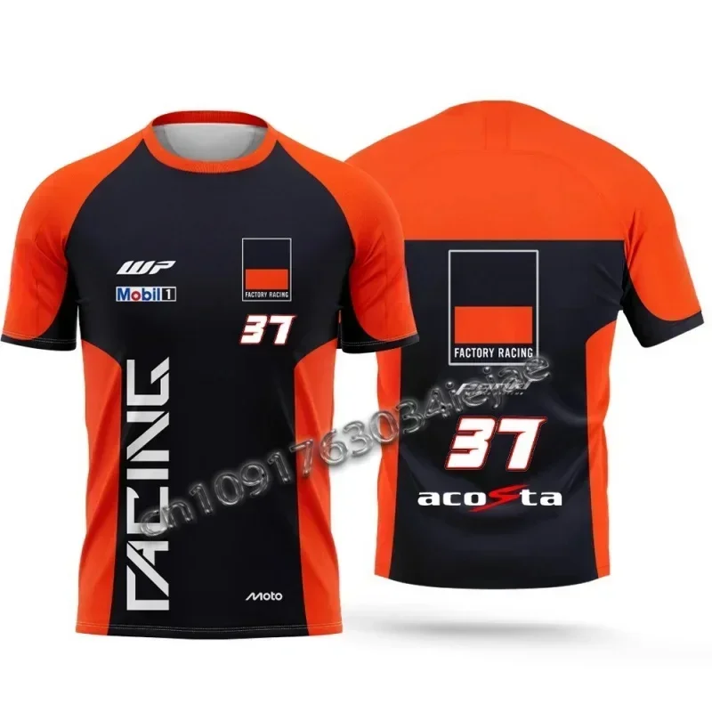 

Summer Breathable Quick-drying Motorcycle Race No. 37 Pedro Acosta Men's and Women's Casual short-sleeved Sport T-shirt