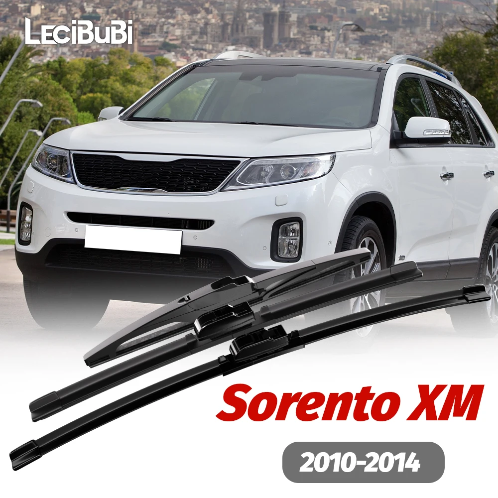 

1set Front & Rear Windshield Wiper Blades Windscreen Wipers For KIA Sorento XM 2010-2014 2011 2012 2013 Accessories