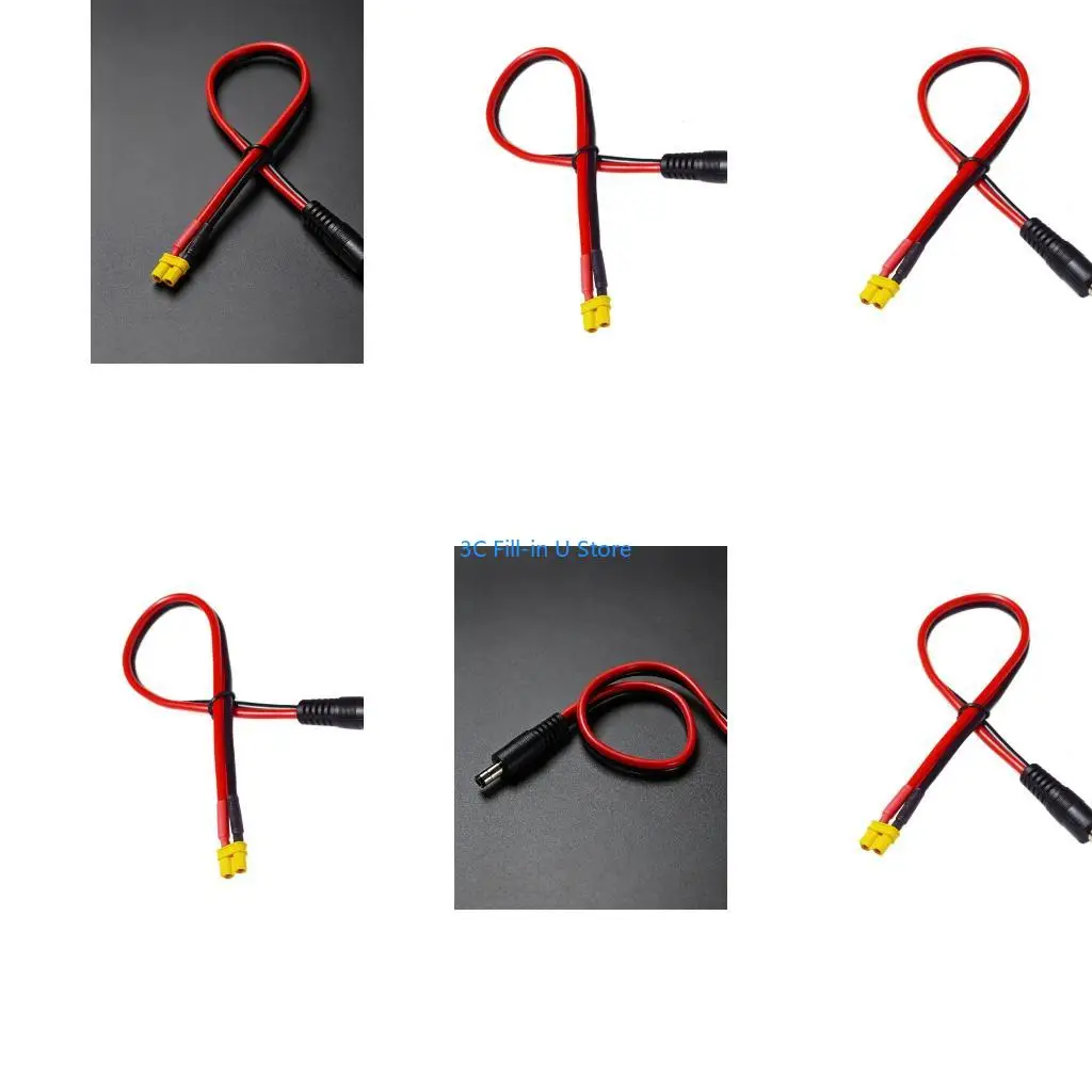 G8TA 30cm 50Cm 100Cm DC5521 Male To XT30 Female Extension Cable For Solar Panel Power