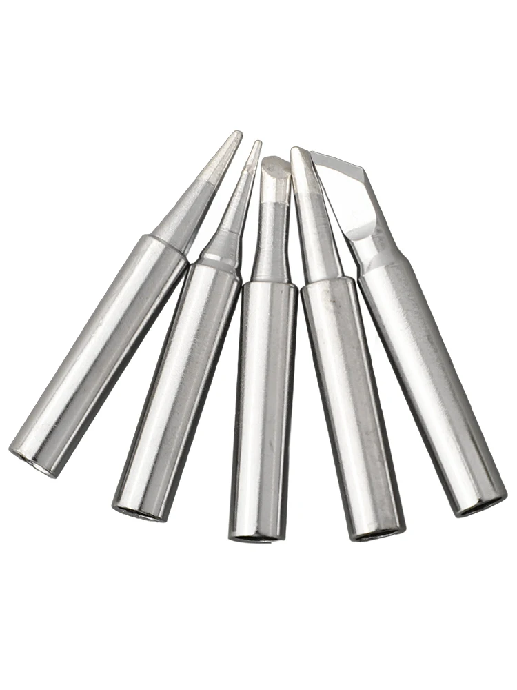 High Quality Brand New Soldering Iron Tip Welding Head 5pcs Copper I+B+K+3C+2.4D Replacement 936 Soldering Iron Tip