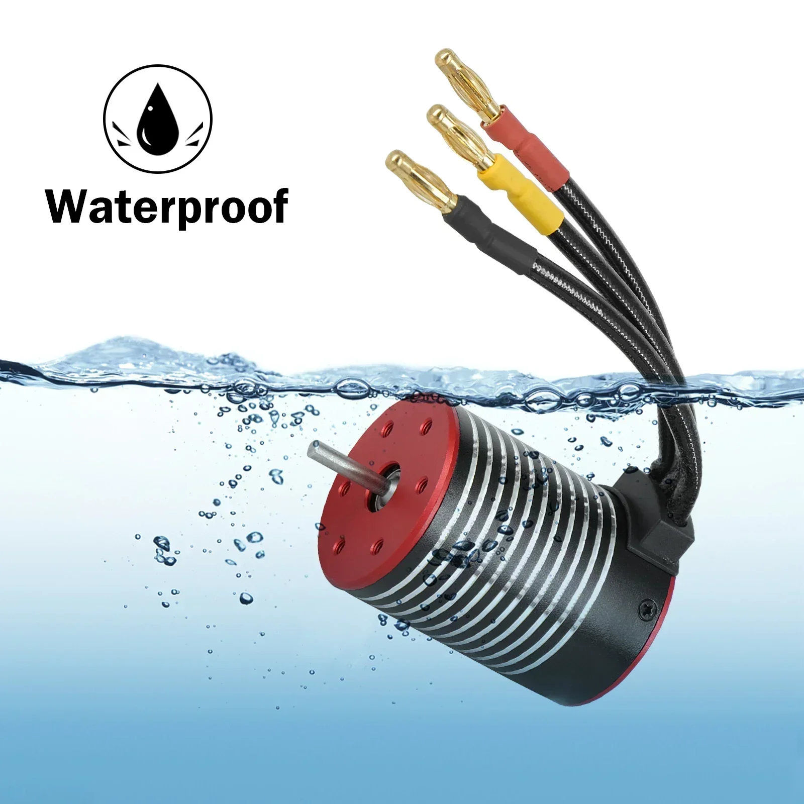 NEEBRC 2430 2435 2838 2847 3650 3660 3670 Waterproof Brushless Motor for 1/8 1/10 1/12 1/14 1/16 RC Car Crawler Wltoys Traxxas