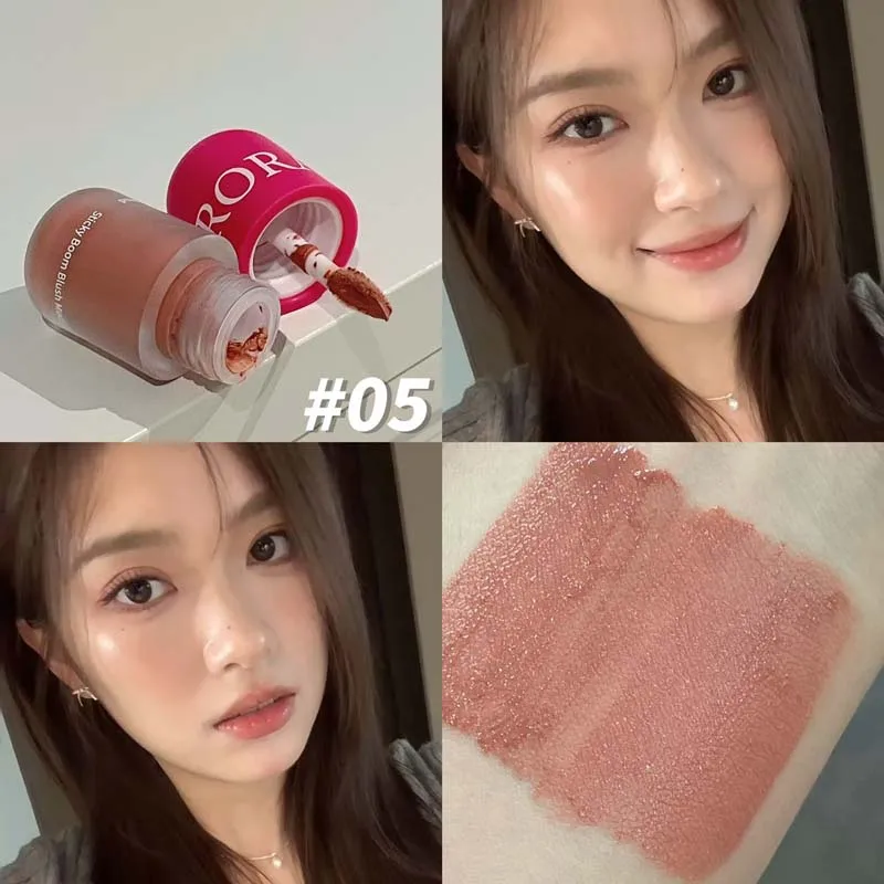 HERORANGE glutinoso feeling Bangbang lip and cheek dual-use lip mud colore opaco trucco nudo trucco naturale polvere fard fango