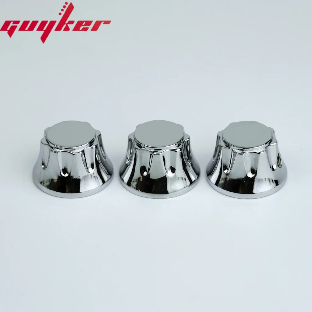 3PCS GUYKER Electric Guitar Bass Control Knobs Butterfly Style