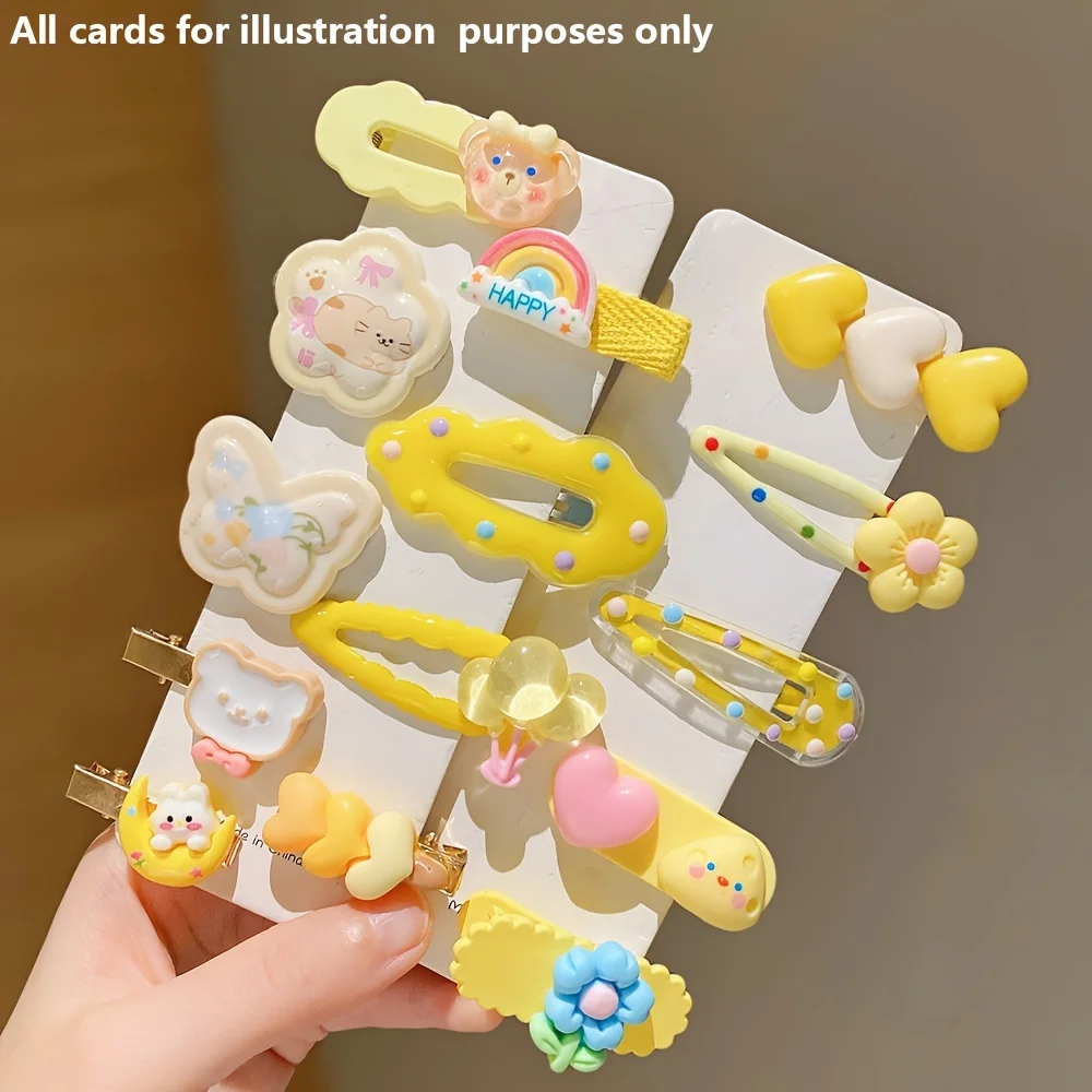 

14 Pieces of Cute Yellow Hair Clips Are Sweet and Versatile niemowle dziewczynka kuromi