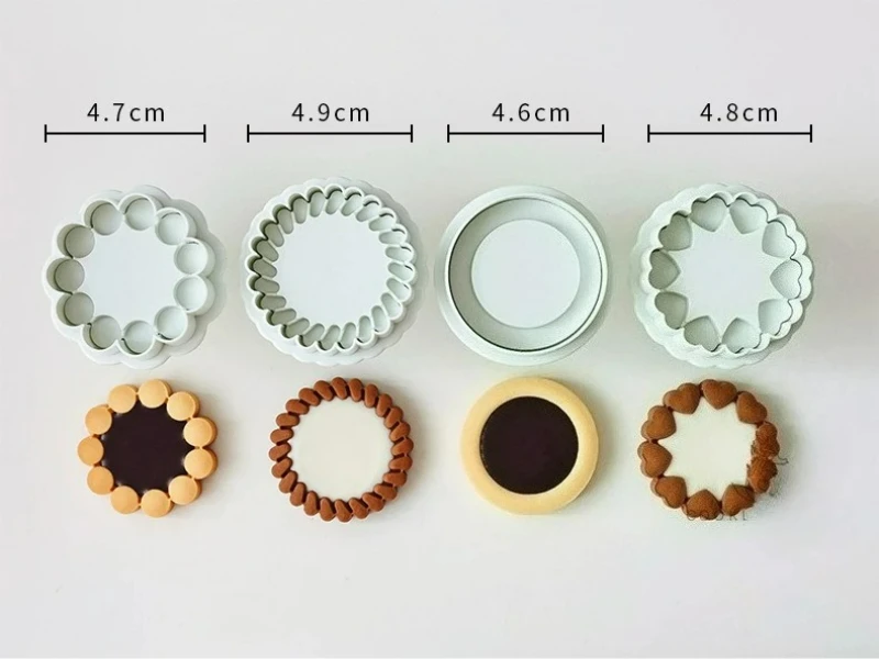 Molde 3D para Galletas, Set de Sellos y Cortadores para Decoración de Galletas de Chocolate, Caja de Regalo, Herramientas para Té de la Tarde, Cumpleaños, San Valentín