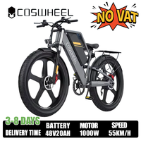 COSWHEEL T26 Adult Electric Bike 48V20Ah Lithium Battery E-bike 1000W Motor Hydraulic Brake Mountain Off-Road Electric Bicycle