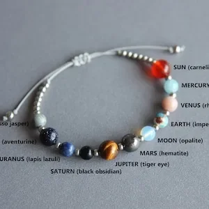 زخارف مجرة كواكب النظام الشمسي ، زخارف علمية ، أساور كوكب كريستال ، مساحة لطيفة