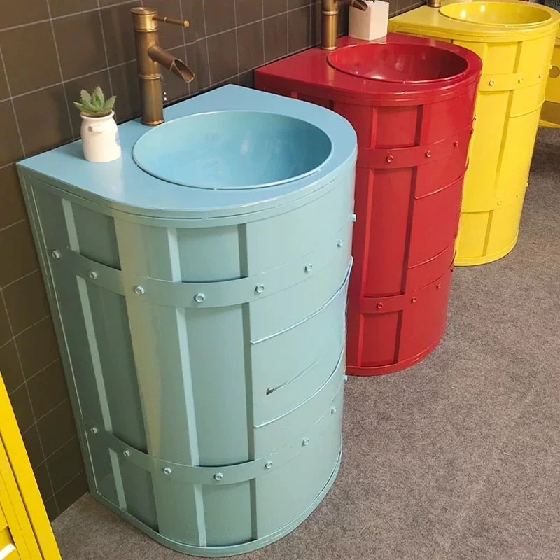 Washbasin Personalized column basin Color integrated floor-to-ceiling art washbasin bar Creative washbasin