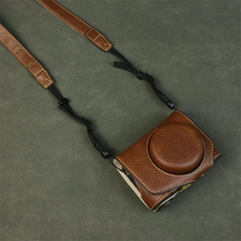 

For Canon PowerShot G7 X Mark II camera bag protective case Leather Case G7x3 Protective sleeve soft bag