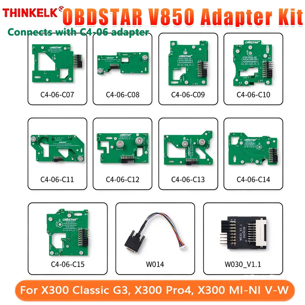 OBDSTAR V850 Adapter Kit Used with C4-06 Adapter for MQB-48 (5A) Cluster Add Key and All Keys Lost