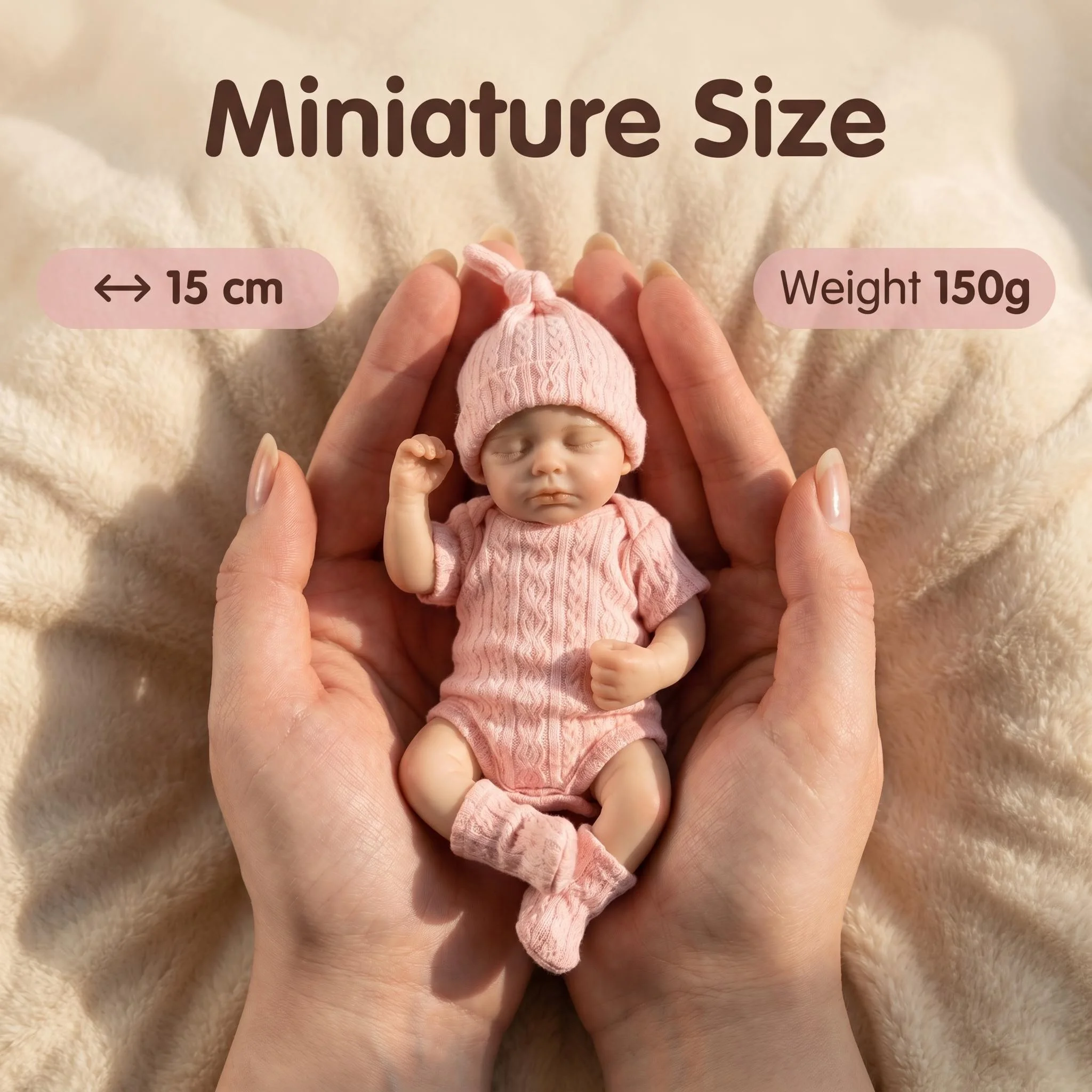 Picture 4: NPK 6-Inch Platinum Silicone Doll Loulou with Mini Accessories Soft Elastic Palm Handy Full Solid Collectible Toy