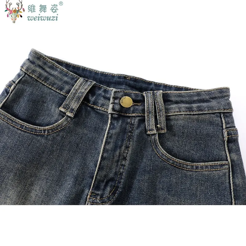 Harajuku Mode Denim Shorts Ontwerp Dames Hoge Taille Jeans Pittig Meisje Retro Leisure Streetwear Zomer Hip Hop Amerikaanse Stijl