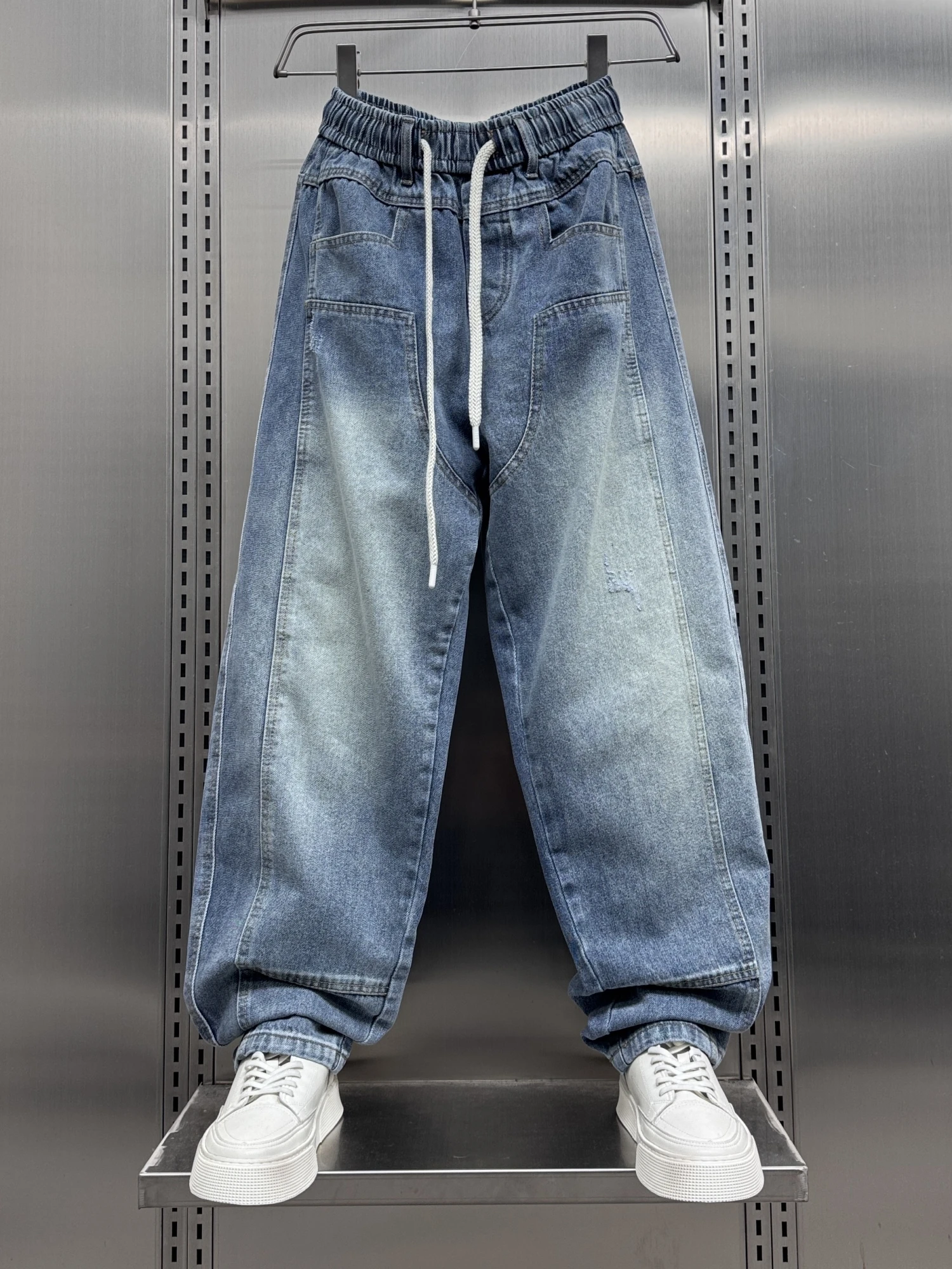 

Waed American Retro Men's Jeans Loose Straight Leg Wide Leg Pants Cool Personali Spring 2025 Faion Trend Youth Sle