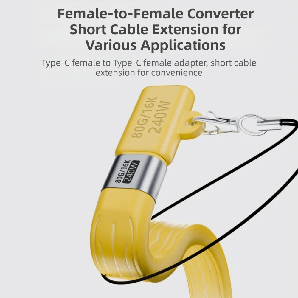 80Gbps USB4.0 Type-C Cable PD 240W 16K 60HZ Charging Cord Male to Male/Female E-marker Chip FPC Soft Board Wire