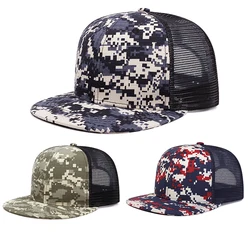 2024 New Fashion Men Women Baseball Caps Hip Hop Sports Casual Trucker Caps Camouflage Grid Snapback Hat Outdoor Sun Hats