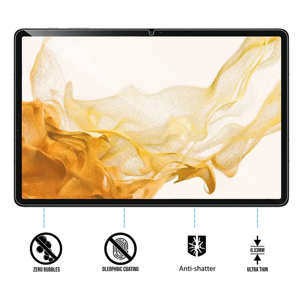 Gehärtetes Glas für Samsung Galaxy Tab S9 S8 S7 S6 Lite S5E S4 Tab A8 A7 Lite 10,5 10,1 11 Samsung Tablet Displays chutz folie