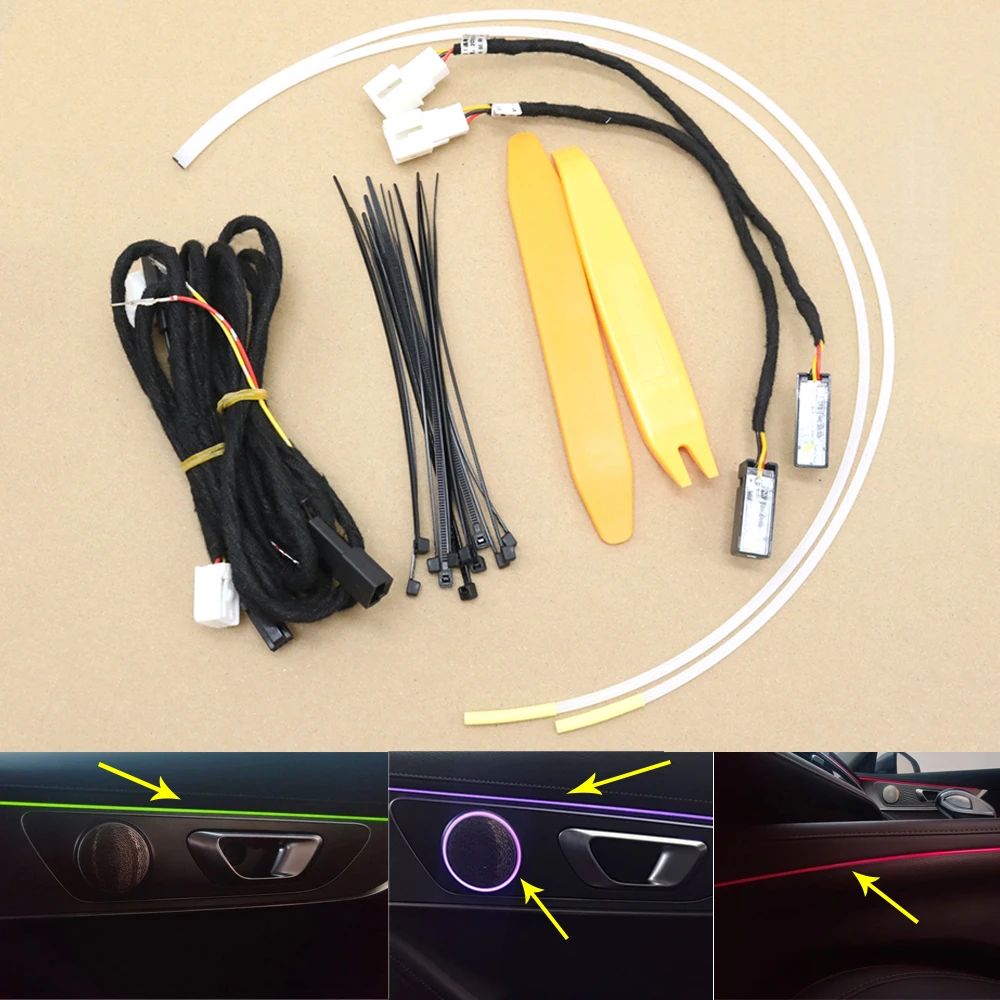 

Center Armrest Box Ambient Light Back Door Treble Backlight Interior Decoration Atmosphere Lamp For Chery Tiggo 8 Pro Max 21-25