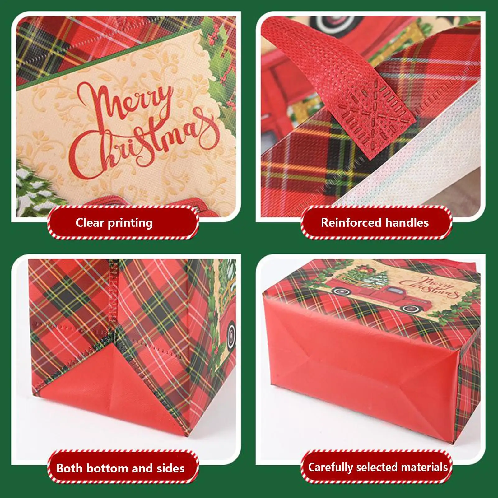 

Рождественские сумки-тоут, 12 шт., зимние праздничные упаковочные мешки, сумки для рождественской вечеринки, сувениры для вечеринок, шоколадные конфеты