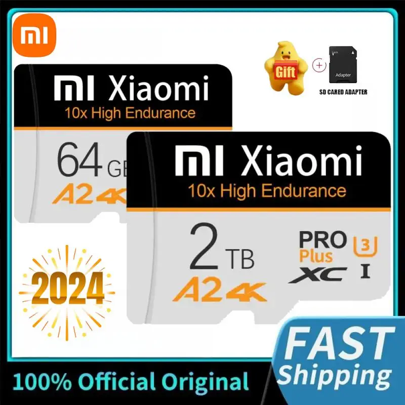 Xiaomi SD Card Class 10 V10 V30 V60 V90 U3 UHS-II 32GB 64GB 128GB 256GB 512GB High Speed 4K 8K Memory Card for Camera PC