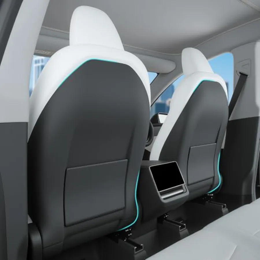 

Seat Back Kick Protector for Tesla Model Y Model 3 Model S Model X Leather Backseat Mats for Wear-Resistant Back Seat Cover wit
