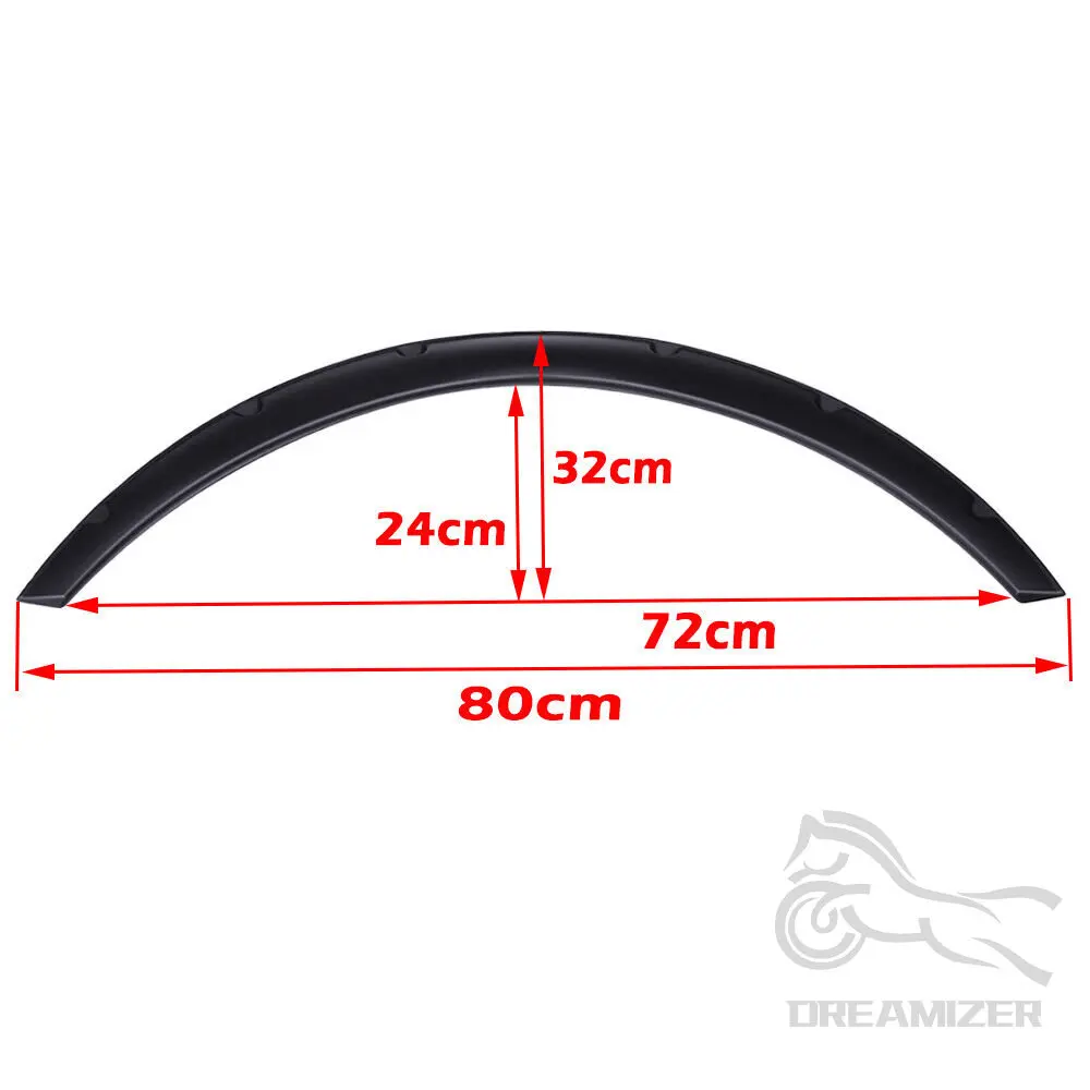 4Pcs Universal Wheel Arch Fender Flares Trim Mudguards Protective Lip Anti-Scratch Strips Car Accessories For Volkswagen Polo