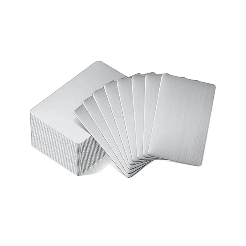 【price-drop-】vip-customer-diy-gift-50pcs-304-stainless-steel-business-cards-05mm-thickness-34-x-21-inch-for-offices-home
