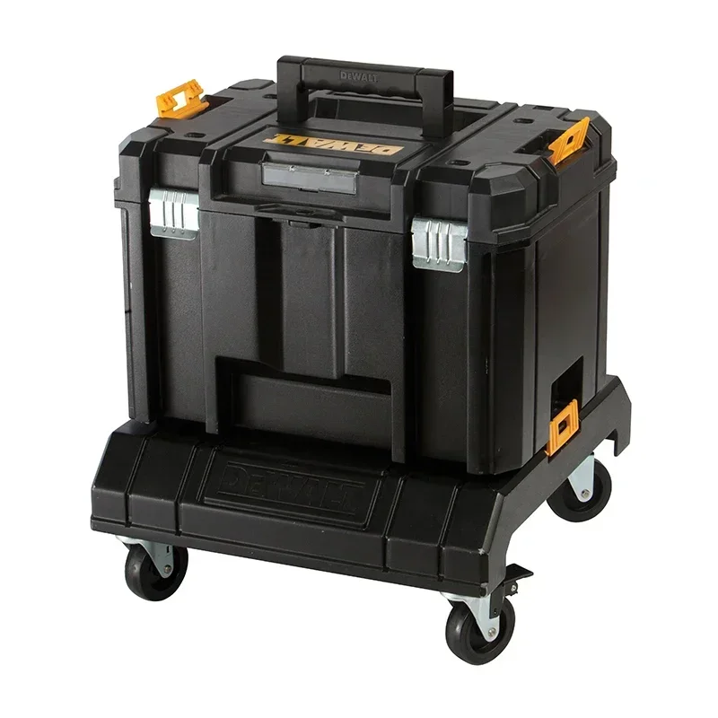 DEWALT DWST1-71229 TSTAK CART 360° Swivelling 4 Wheels Trolley Wheeled Carrier Mobile Storage Box DWST1-71229-23 TSTAK Tool Cart