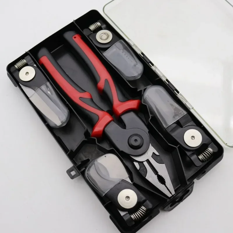 BIESUO New Multi-purpose Tool, 5-in-1 Interchangeable Head Tool Set Multi-function Pliers