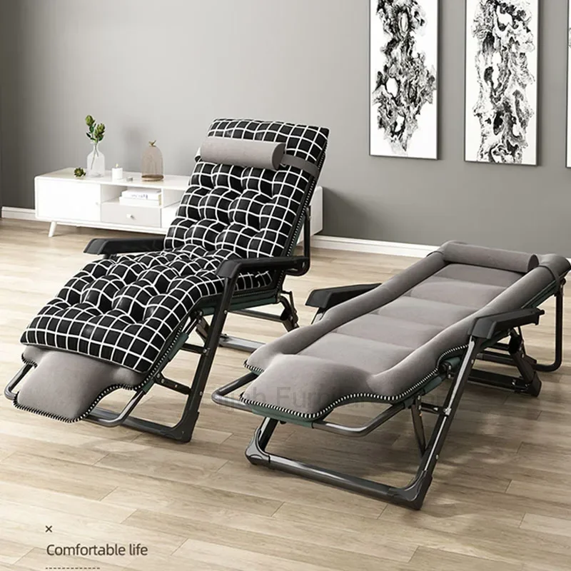 Relaxing Folding Chaise Lounge Lunch Breaks Backrests Balconies Leisure Sedentary Offices Chaise Lounge Muebles Home Furniture