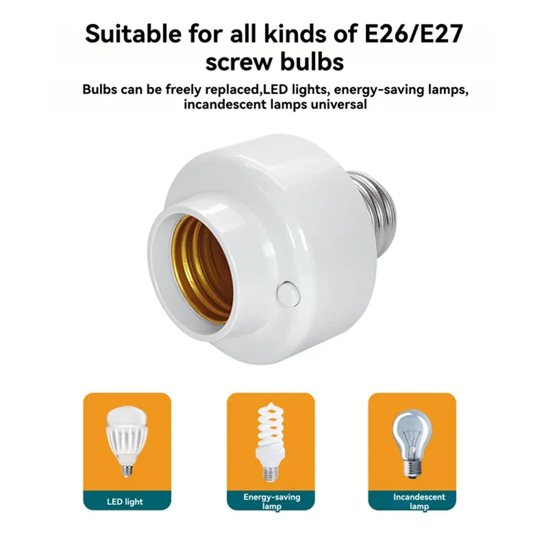 【플래시 딜!】Wifi Smart E26 E27 배선이 필요 없는 램프 홀더 앱 원격 제어 타이머 지원 Alexa/Google 홈 및 기타 음성 제어