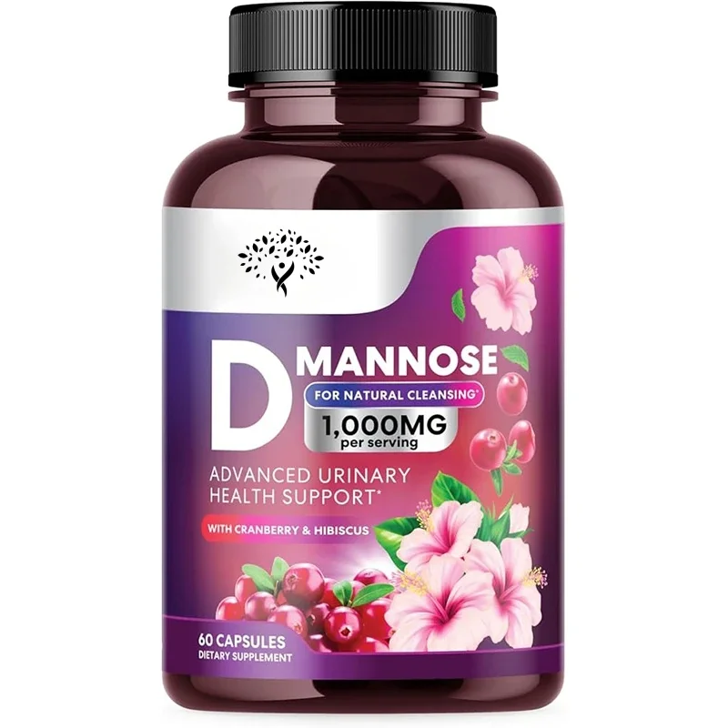 Advanced Formula Of D-mannose And Cranberry Extract, Non Gmo, Vegetarian -60 Capsules