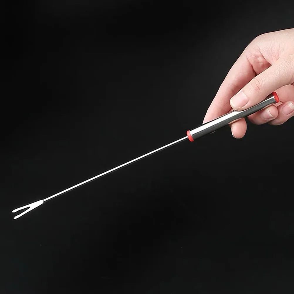 

6pcs Stainless Steel Barbecue Forks 24Cm Lightweight Portable Roasting Skewers For Marshmallow Fish Sausage Vegetables Outdoor