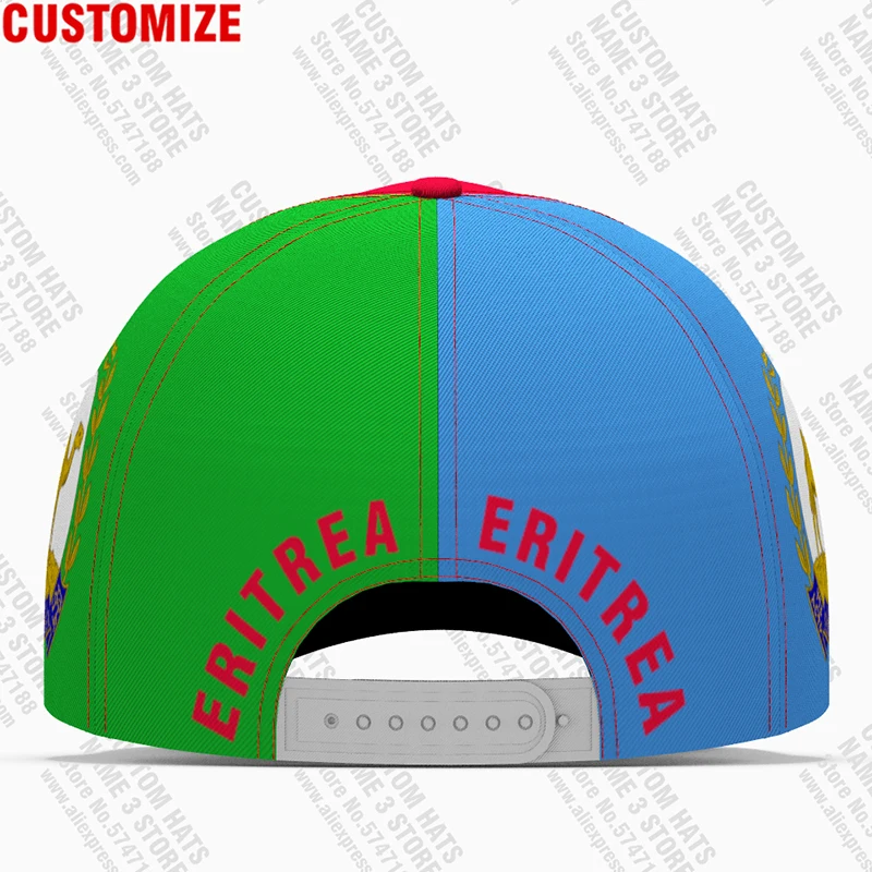 Eritrea Baseball Caps Free 3d Custom Made Name Team Logo Hat Eri Country Eritreans Travel Africa Nation Ertra Lion Flag Headgear