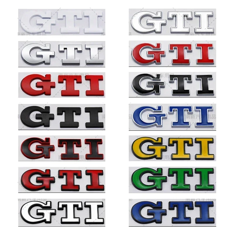 

For Volkswagen VW Golf 4 5 6 7 8 Passat Jetta Polo Touareg GTD GLI Touran Metal Car GTI Logo Rear Trunk Emblem Stickers Decals